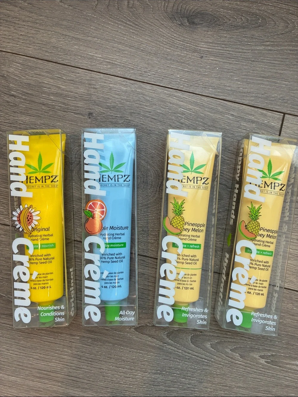 Hempz Original, Triple Moisture and Sweet Pineapple & Honey Melon Hand Creme